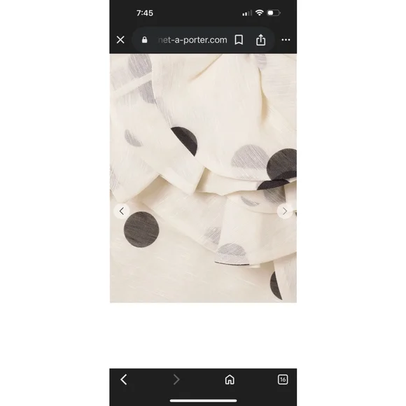 Zimmermann Black and White Polka Dot Crush Ruffle Mini Dress Size 4/6 (1) - Picture 7 of 13